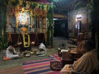 Ashtavadhan seva in Rajangan on conlusion of Maharudra and Ashtotara Kalashabhishek